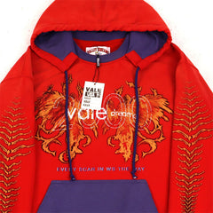 Letter Pattern Hoodie #V5916