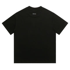 Cursive Logo Print Cotton Tee