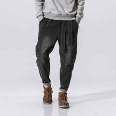 Oleno Harem Denim Pants Blue