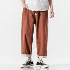 Pokku Pants Red Brown