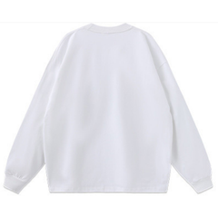 Flaming Letter Print Crewneck Sweatshirts