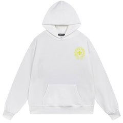 Letter Cross Pattern Hoodie #B101