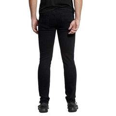 Socool Slim jeans with rips in light wash blue/black