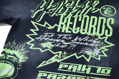 Records 'Black/Green' Tee