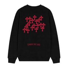 Letter Cross Pattern Sweatshirt #D36
