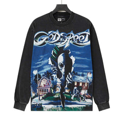 Letter Graphic Long Sleeve T-Shirt #G62105
