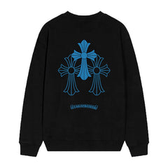 Letter Cross Pattern Sweatshirt #D21