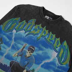 Letter Graphic Long Sleeve T-Shirt #G62103