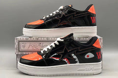 A Bathing Ape  Sta Low Mad Shark Black Orange