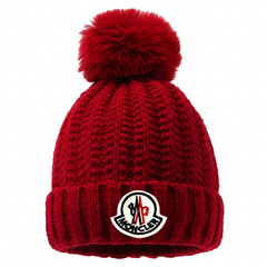 Fleece lined knitted Pom Pom beanies